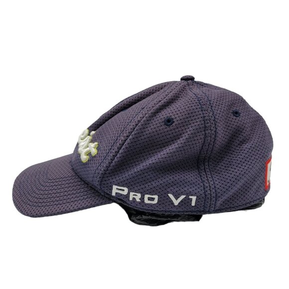 Titleist Footjoy Pro V1 Fitted Baseball Cap Blue Small Medium White Embroidery - Picture 3 of 9